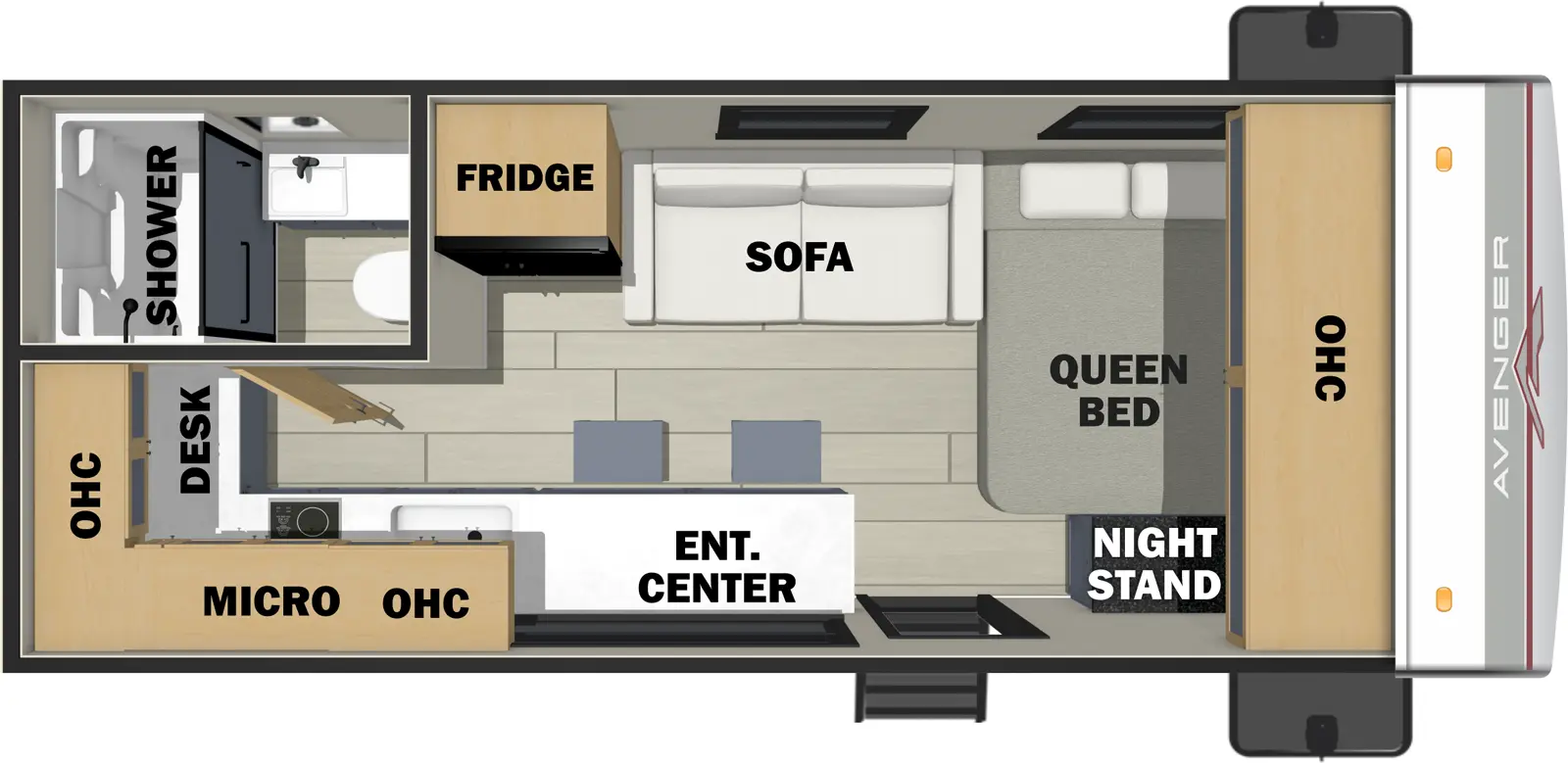 Avenger 17RK Floorplan